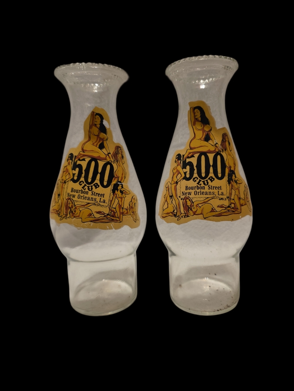 Vintage 500 Club Glasses  1970's